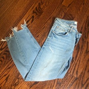Zara skinny light blue jeans